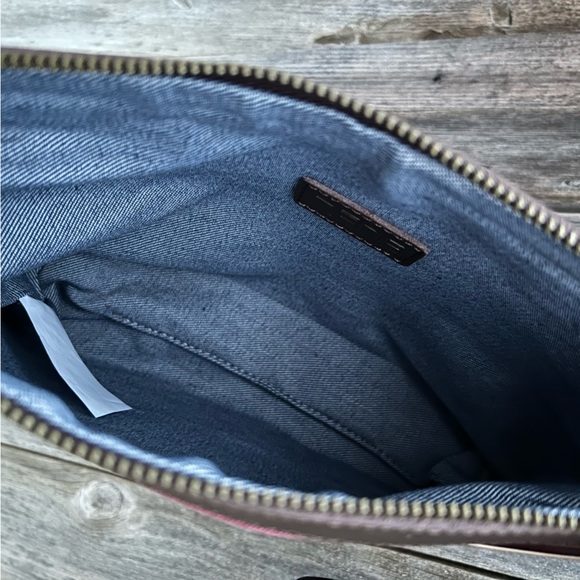 Zede Paris Trocadero Pouch Canvas Leather Bordeaux - Picture 13 of 16